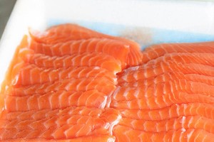 Salmon silce